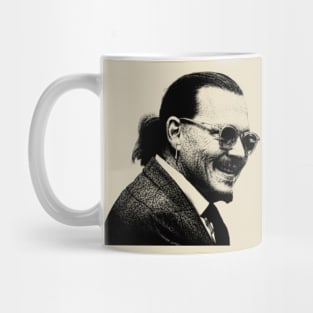 amber heard johnny depp Smile Black Mug